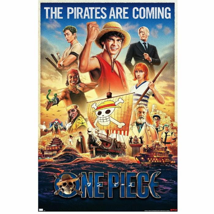 One Piece Netflix The Pirates Are Coming Poster  |  One Piece